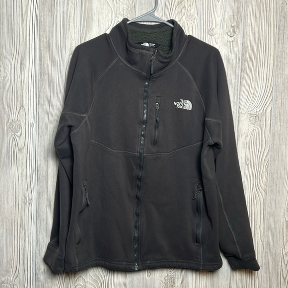 The North Face Men's Large Gray Sweatshirt Fleece Full Zip Jacket - Picture 1 of 5